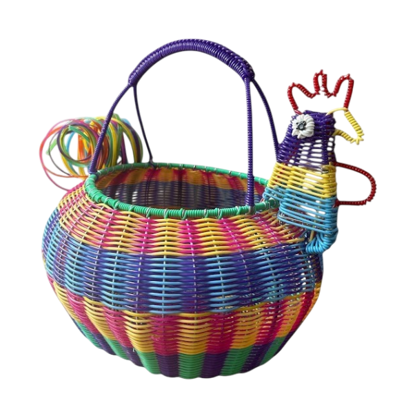 ニワトリ チューブカゴL H21 | メキシコ直輸入メルカドバッグ